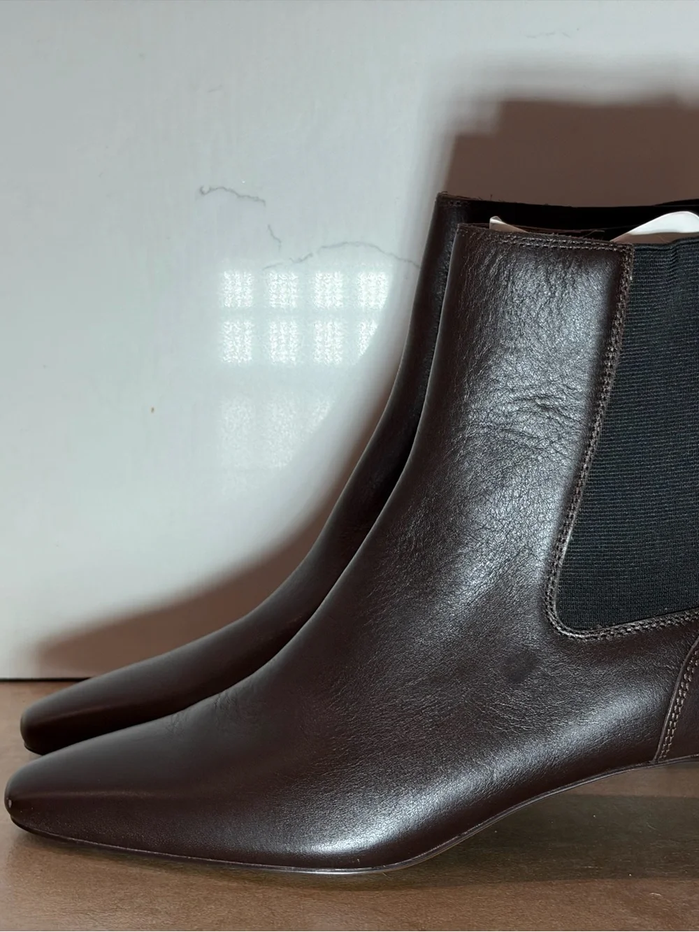 New Madewell The Dimes Chelsea Boots Turkish Coffee Leather Size 9